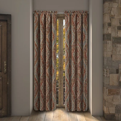 Queen Street Jefferson Rod Pocket Blackout Set of 2 Curtain Panel