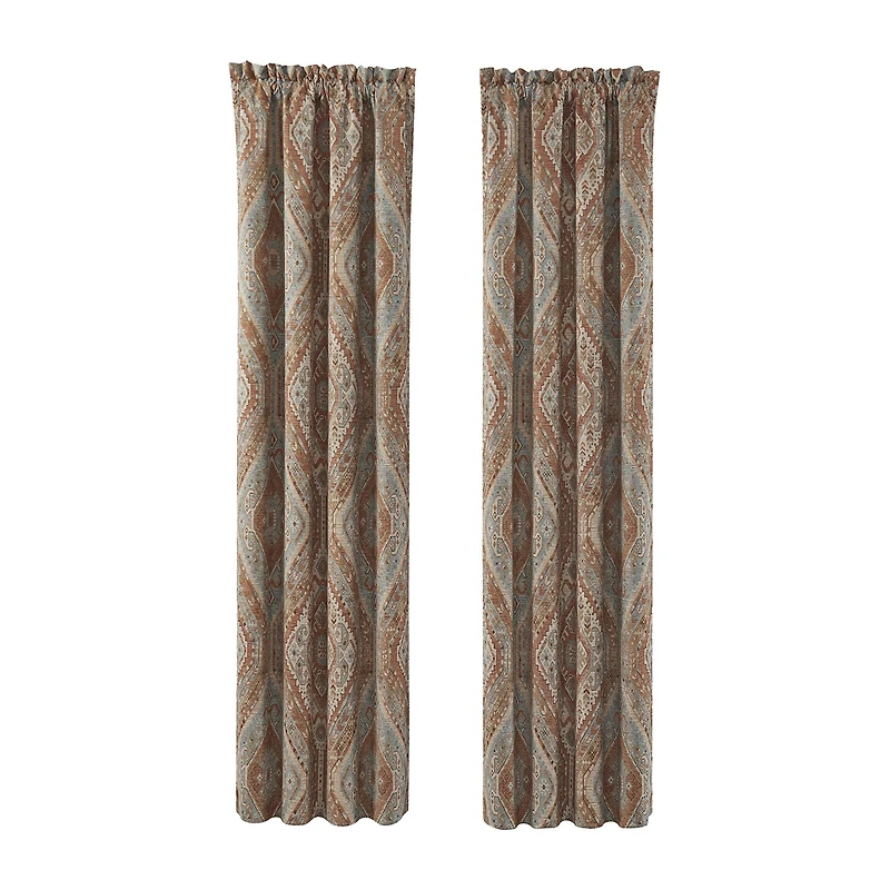Queen Street Jefferson Rod Pocket Blackout Set of 2 Curtain Panel