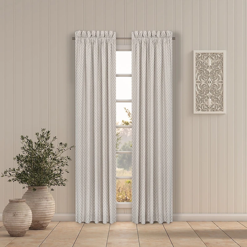 Queen Street Safia Rod Pocket Blackout Set of 2 Curtain Panel