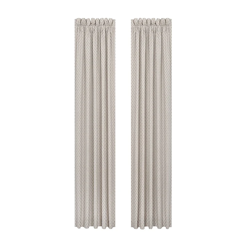 Queen Street Safia Rod Pocket Blackout Set of 2 Curtain Panel