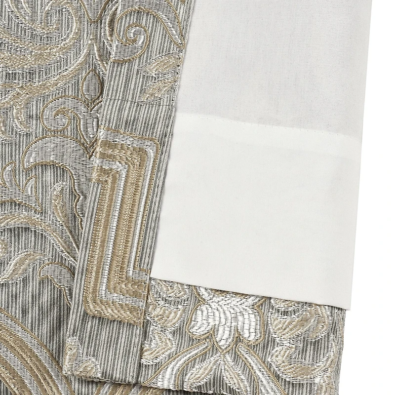 Queen Street Medellin Rod Pocket Blackout Set of 2 Curtain Panel