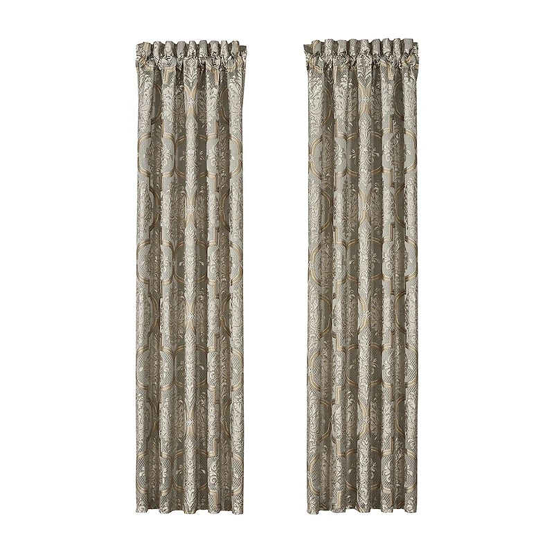 Queen Street Medellin Rod Pocket Blackout Set of 2 Curtain Panel
