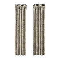 Queen Street Medellin Rod Pocket Blackout Set of 2 Curtain Panel