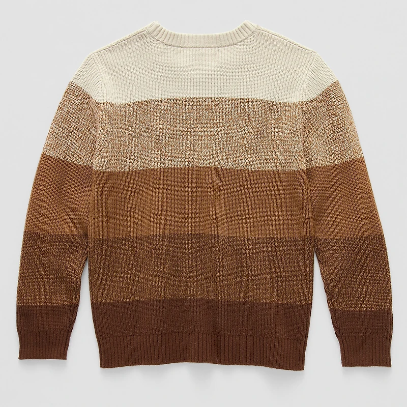 Thereabouts Little & Big Kid Boys Crew Neck Long Sleeve Pullover Sweater