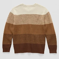Thereabouts Little & Big Kid Boys Crew Neck Long Sleeve Pullover Sweater