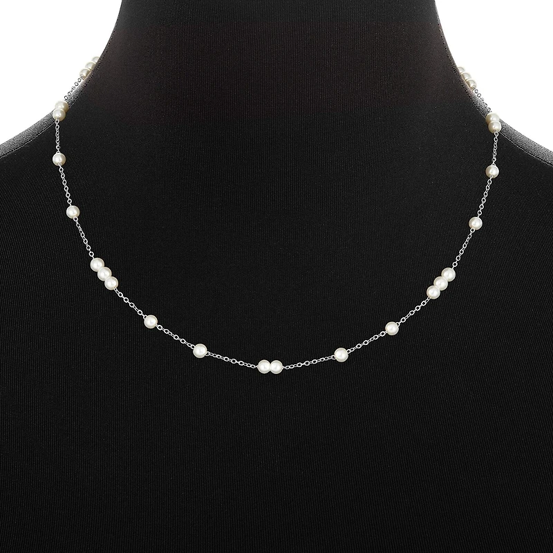 Silver Reflections Womens Pure Silver Over Brass 18 Inch Cable Chain Necklace