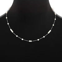 Silver Reflections Womens Pure Silver Over Brass 18 Inch Cable Chain Necklace