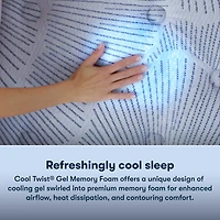 Serta Perfect Sleeper Blue Lagoon Nights 13.5" Plush Tight Top - Mattress + Adjustable Base