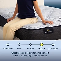 Serta Perfect Sleeper Blue Lagoon Nights 13.5" Plush Tight Top - Mattress + Adjustable Base