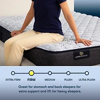 Serta Perfect Sleeper Blue Lagoon Nights 12" Firm Tight Top - Mattress + Adjustable Base