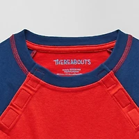 Thereabouts Little & Big Kid Boys Easy-on + Easy-off Sensory Friendly Crew Neck Long Sleeve Adaptive T-Shirt