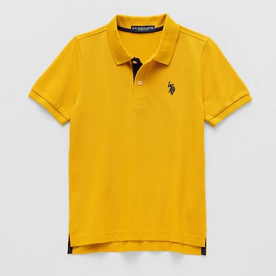 U.S. Polo Assn. Little & Big Kid Boys Short Sleeve Classic Fit Embroidered Shirt