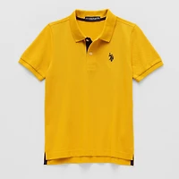 U.S. Polo Assn. Little & Big Kid Boys Short Sleeve Classic Fit Embroidered Shirt