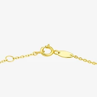 Womens 10K Gold Semisolid Chain Bracelet
