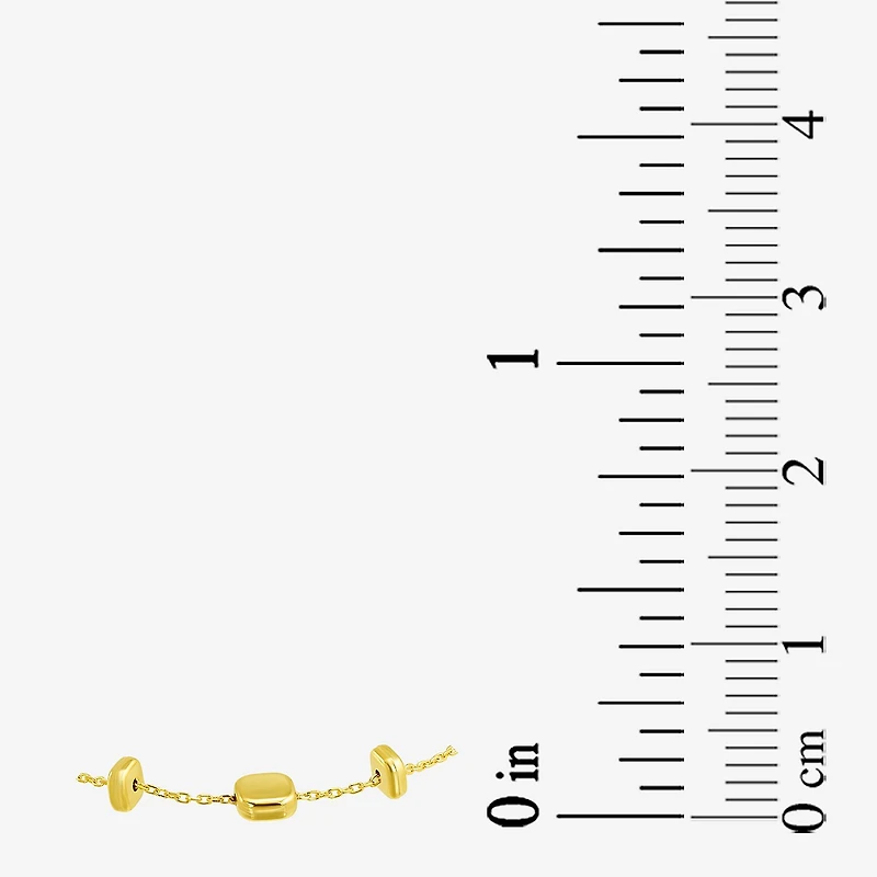 Womens 10K Gold Semisolid Chain Bracelet