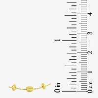 Womens 10K Gold Semisolid Chain Bracelet