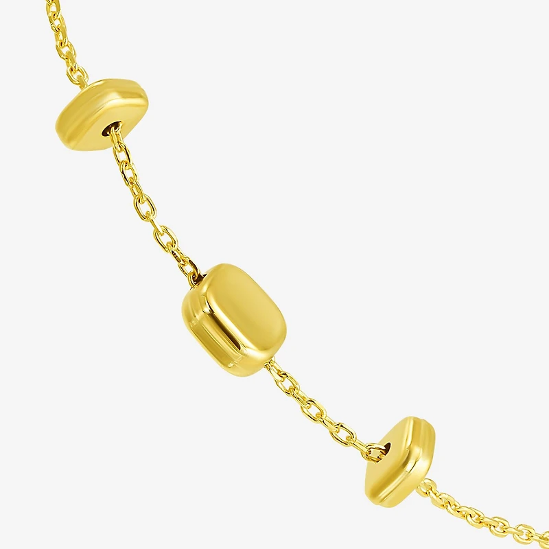 Womens 10K Gold Semisolid Chain Bracelet