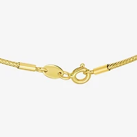 Made in Italy Womens 10K Gold 7.5 Inch Mesh Chain Bracelet