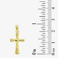 Religious Jewelry Cross! Unisex Adult 10K Gold Cross Pendant