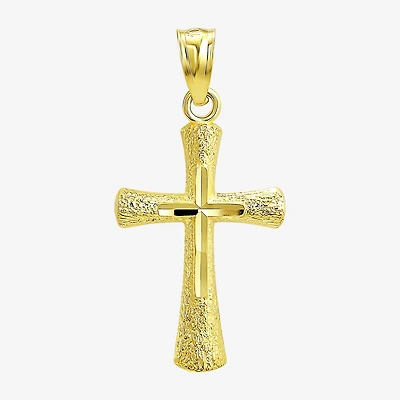Religious Jewelry Cross! Unisex Adult 10K Gold Cross Pendant