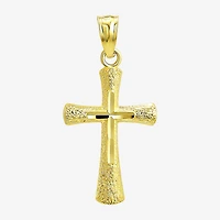 Religious Jewelry Cross! Unisex Adult 10K Gold Cross Pendant