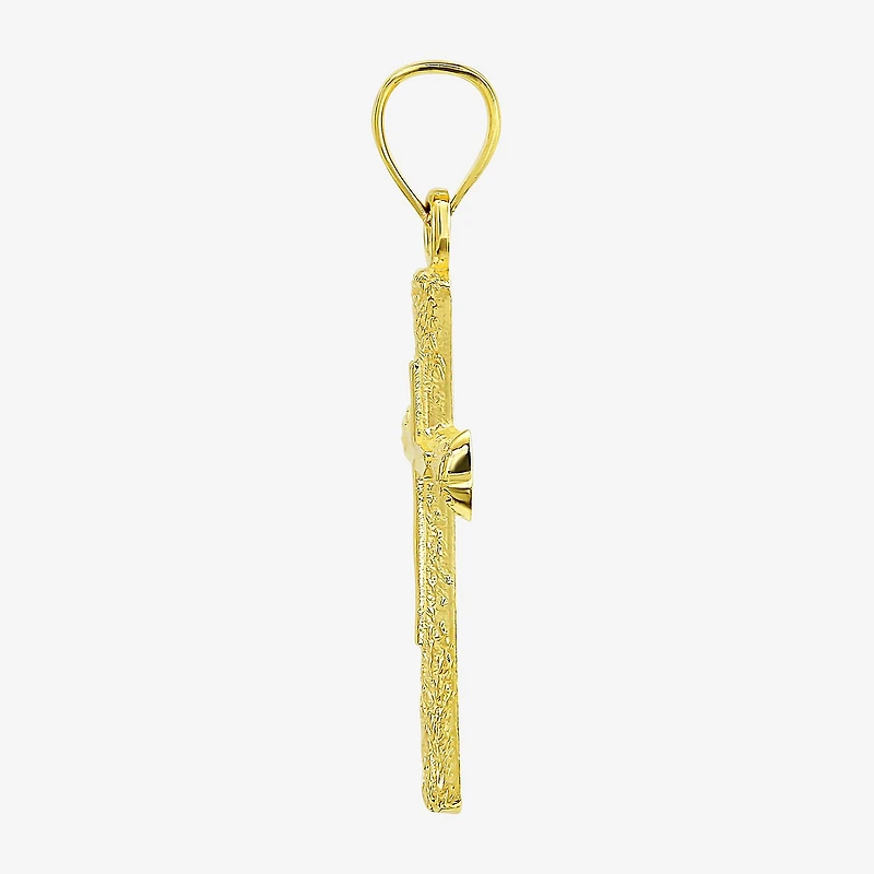 Religious Jewelry Cross! Unisex Adult 10K Gold Cross Pendant