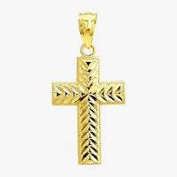 Religious Jewelry Cross! Womens 10K Gold Cross Pendant