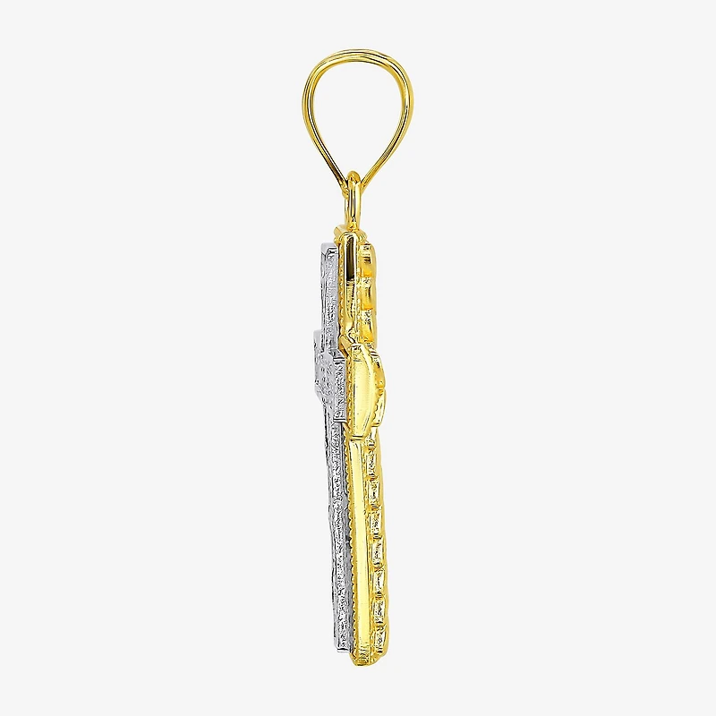 Religious Jewelry Cross! Womens 10K Gold Cross Pendant