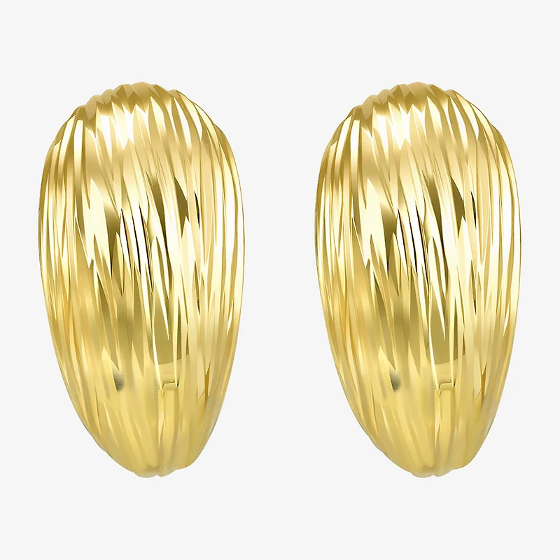 Made in Italy 10K Gold 12mm Stud Earrings
