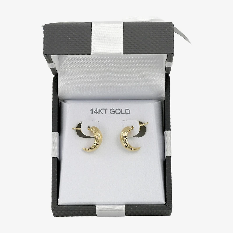 Made in Italy 10K Gold 12mm Stud Earrings