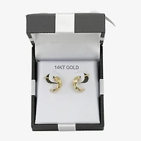 Made in Italy 10K Gold 12mm Stud Earrings