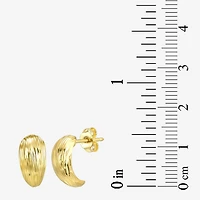 Made in Italy 10K Gold 12mm Stud Earrings