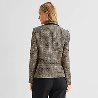 Black Label by Evan-Picone Tweed Womens Classic Fit Double Breasted Suit Jacket