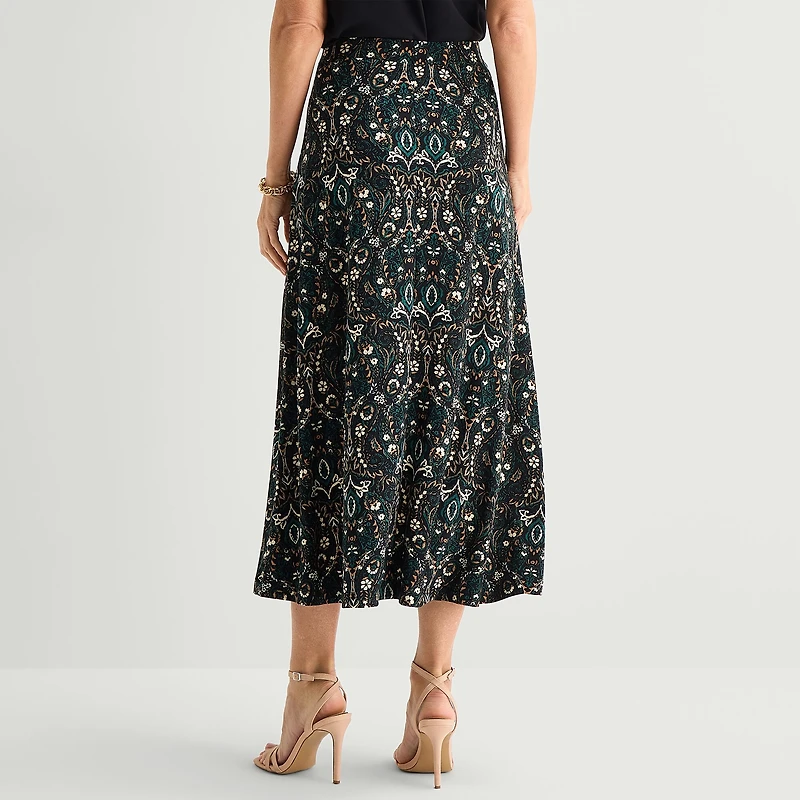 Black Label by Evan-Picone Womens Maxi Skirt