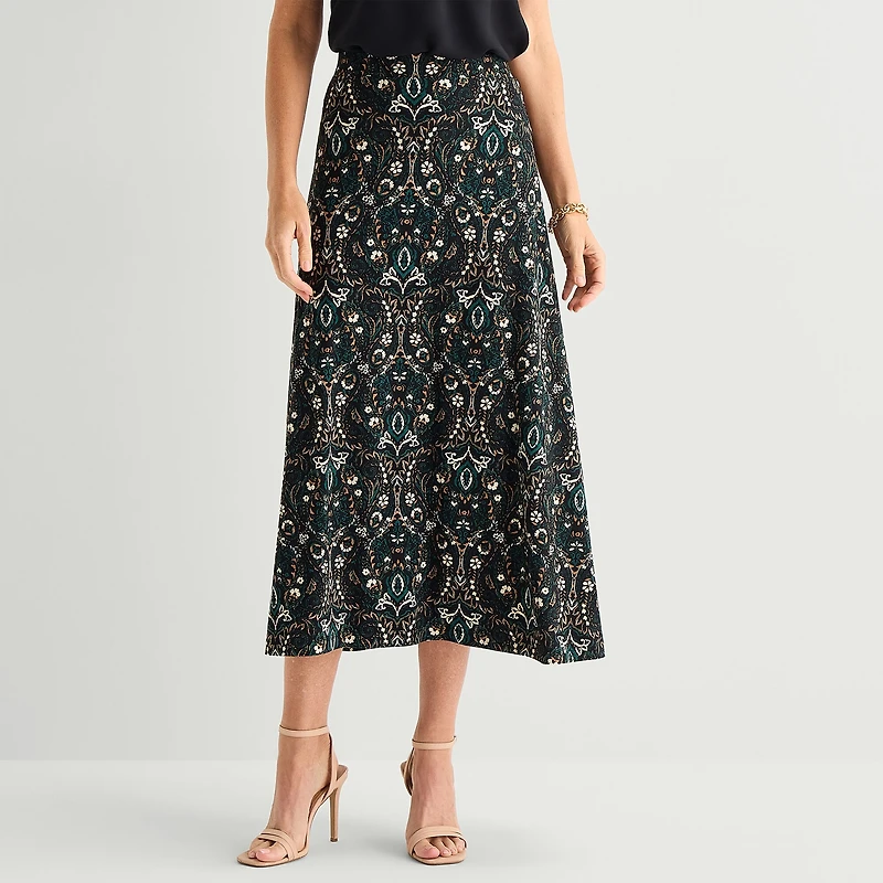 Black Label by Evan-Picone Womens Maxi Skirt