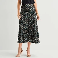 Black Label by Evan-Picone Womens Maxi Skirt
