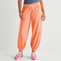 Arizona Womens Juniors Cuffed Fleece Sweatpant