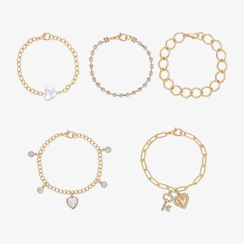 Forever 21 Womens 5-pc. Bracelet Set
