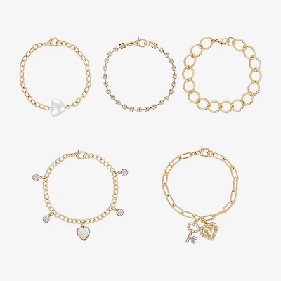 Forever 21 Womens 5-pc. Bracelet Set