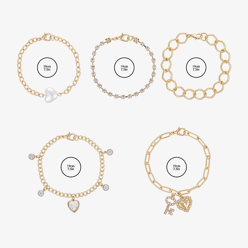 Forever 21 Womens 5-pc. Bracelet Set