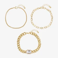 Forever 21 Womens 3-pc. Bracelet Set