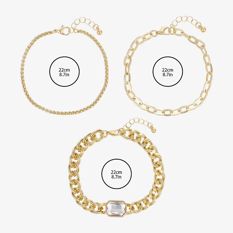 Forever 21 Womens 3-pc. Bracelet Set