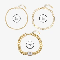 Forever 21 Womens 3-pc. Bracelet Set