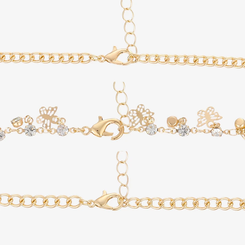 Forever 21 Womens 9 Inch Solid Curb Ankle Bracelet