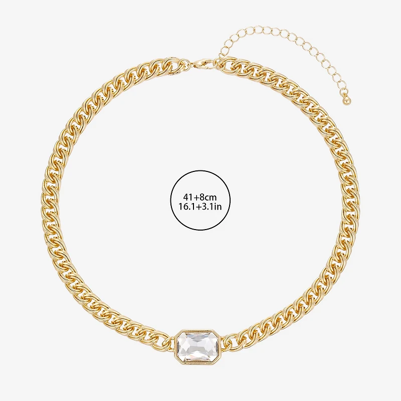 Forever 21 Womens 16 Inch Curb Chain Necklace