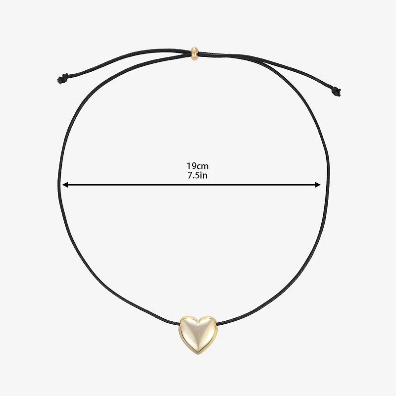 Forever 21 Womens Heart 13 Inch Pendant Necklace