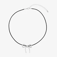 Forever 21 Womens Bow 17 Inch Pendant Necklace