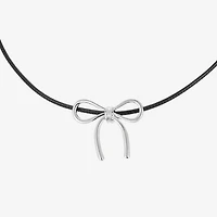 Forever 21 Womens Bow 17 Inch Pendant Necklace