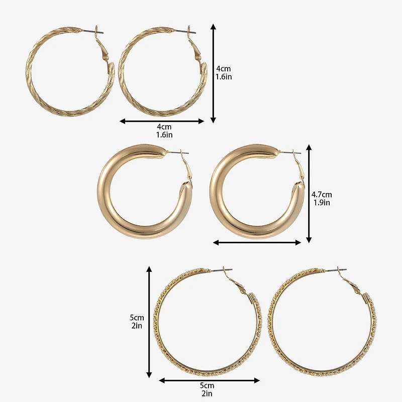 Forever 21 Womens Round Pair Earring Set