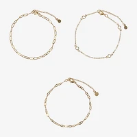 Forever 21 Timeless Womens 3-pc. Bracelet Set